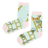 Pippi Longstocking Ladders Socks, Blue-Pink (10239663407391)