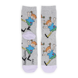 Pippi Longstocking Happy Socks, Grey-Lilac (10237444260127)