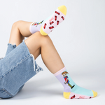 Pippi Longstocking and Candy Panel Socks, Pastel (10237446193439)