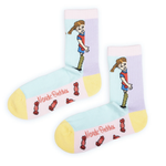 Pippi Longstocking and Candy Panel Socks, Pastel (10237446193439)