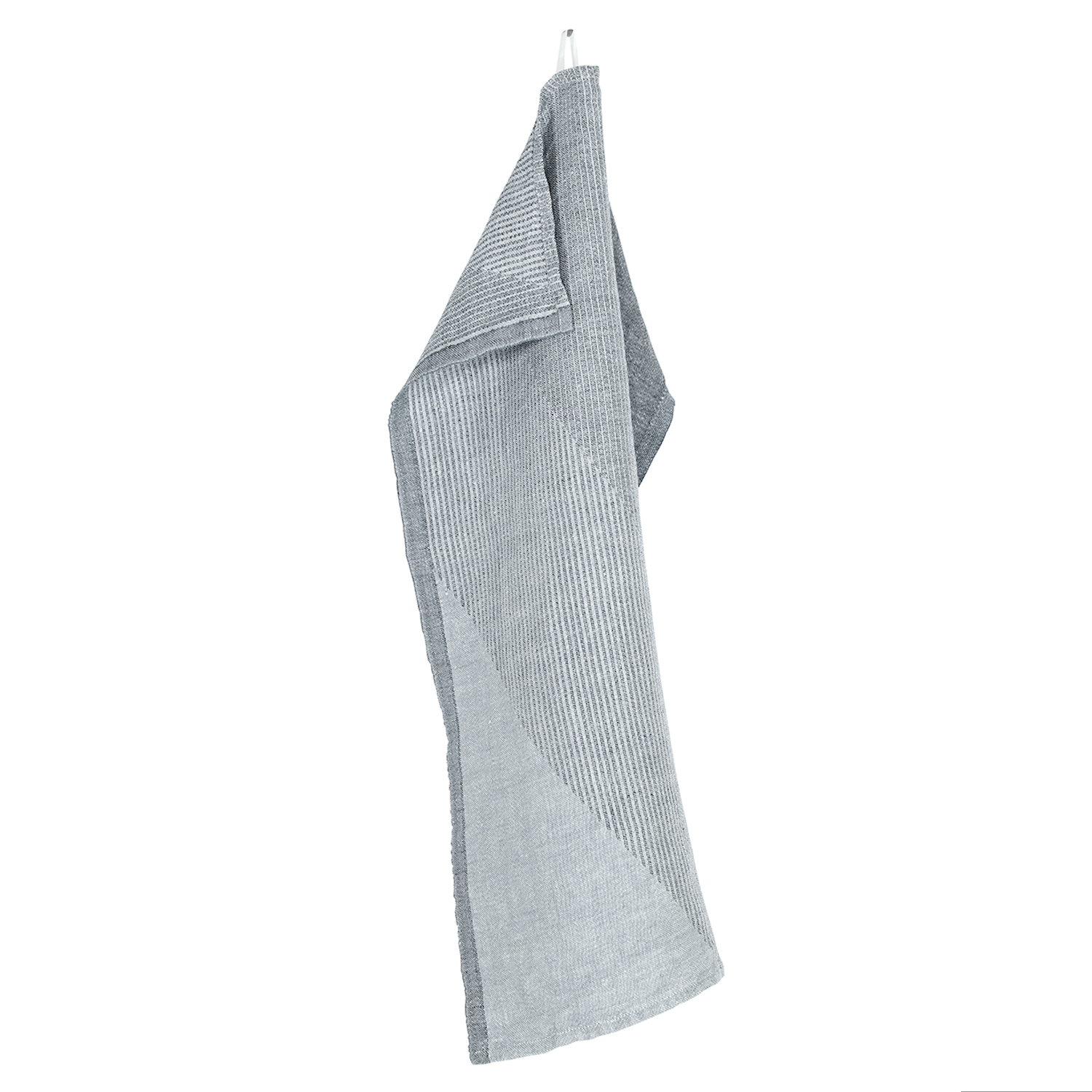 Slope Rinne Washed Linen Tea Towel, Graphite-Grey (10226660311327)