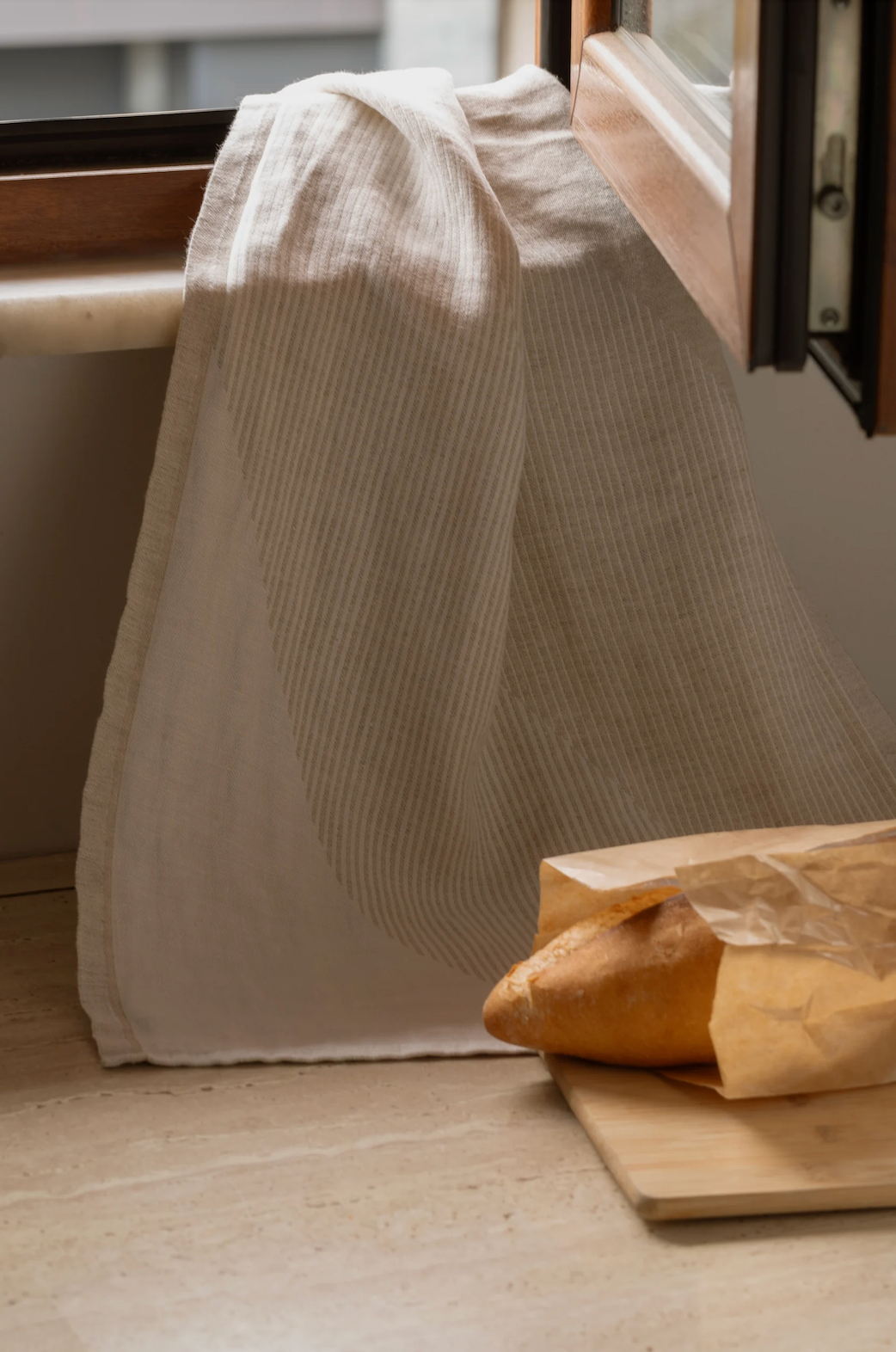 Slope Rinne Washed Linen Tea Towel, White-Linen (9189938168095)