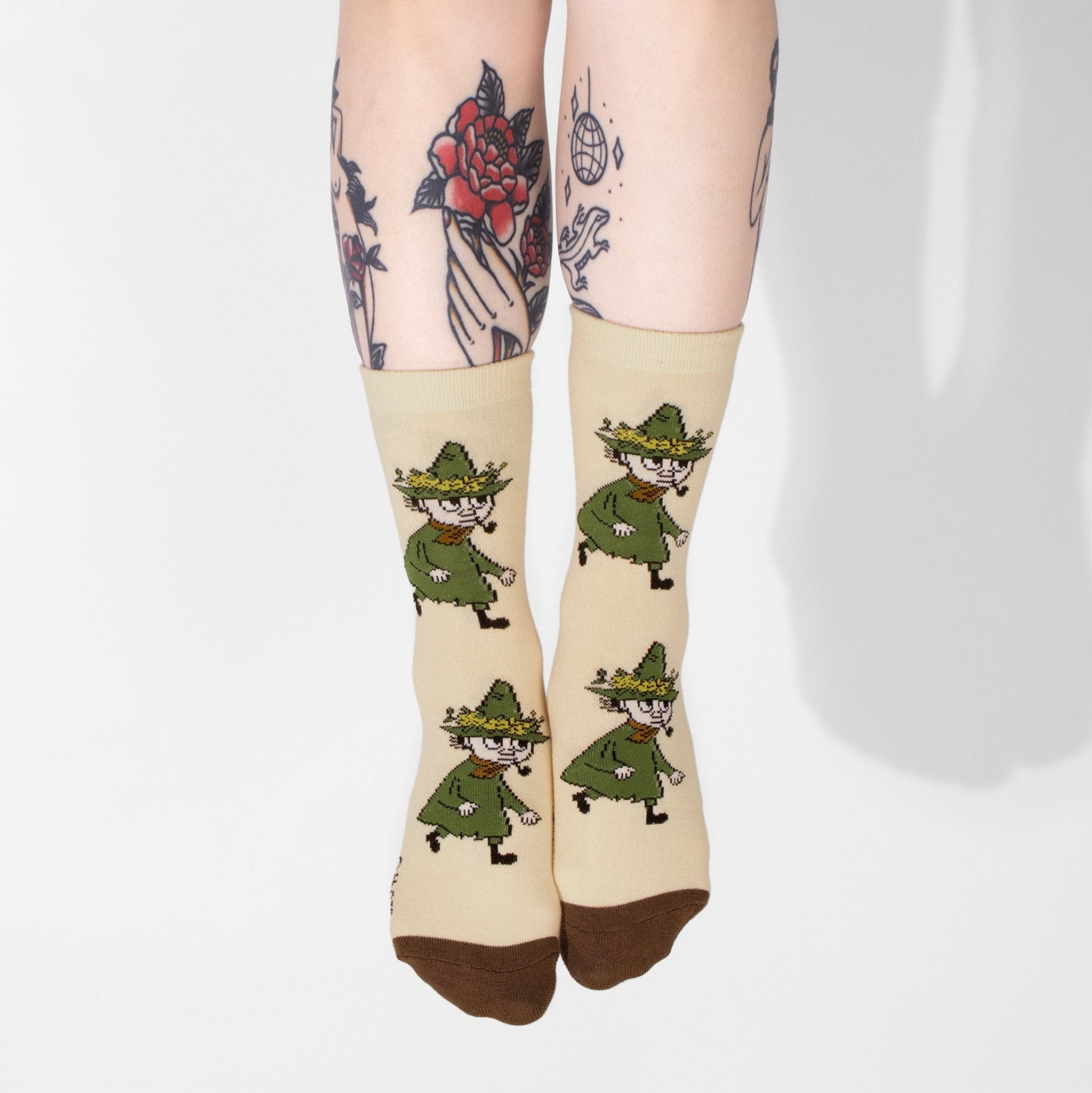 Snufkin Adventure Women's Socks, Beige (9536216989983)