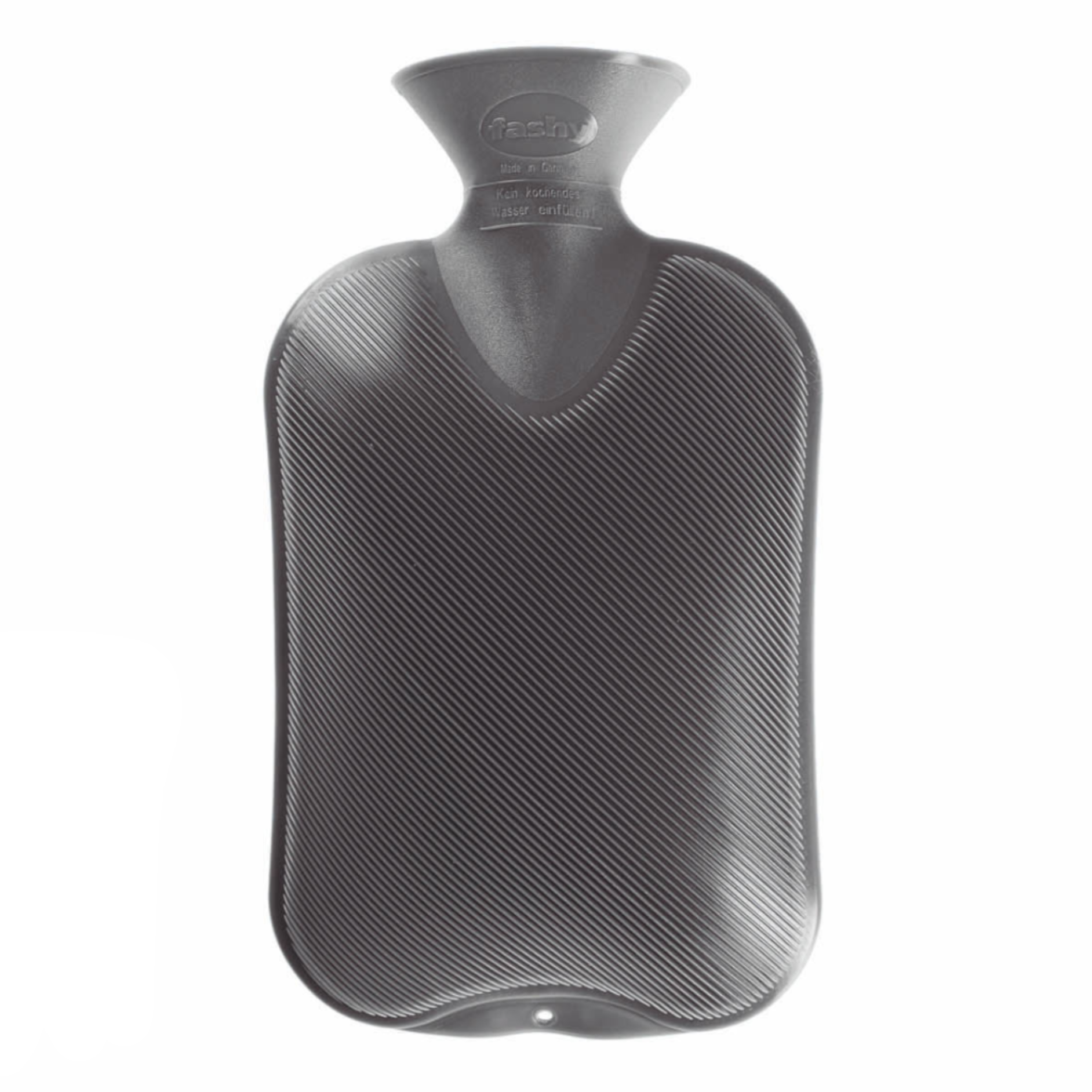 Fashy Hot Water Bottle Double Rib 2.0 L, Grey (9085445964063)