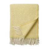 Klippan ZigZag 100% Wool Throw, Moonstone Yellow (9045424472351)