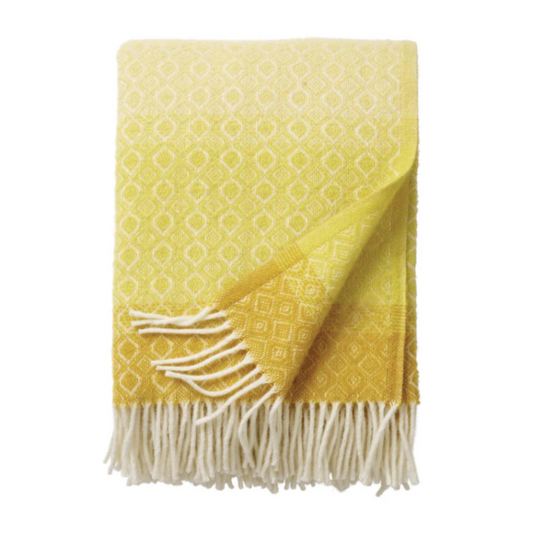 Klippan Havana 100% Wool Throw, Multi Yellow (9197238157599)
