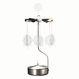 White Star Tea Light Carousel Chime, Silver (9430761373983)