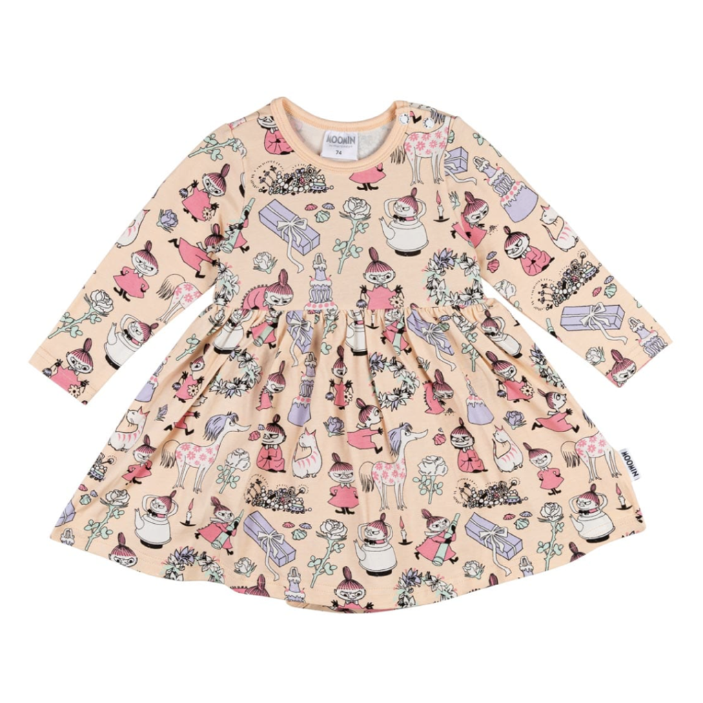 Moomin My s Party Baby Body Dress Peach
