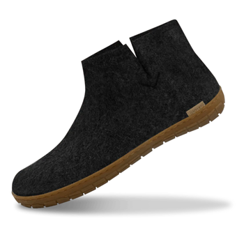 Glerups The Boot Charcoal - Honey Rubber Sole (10093859930399)