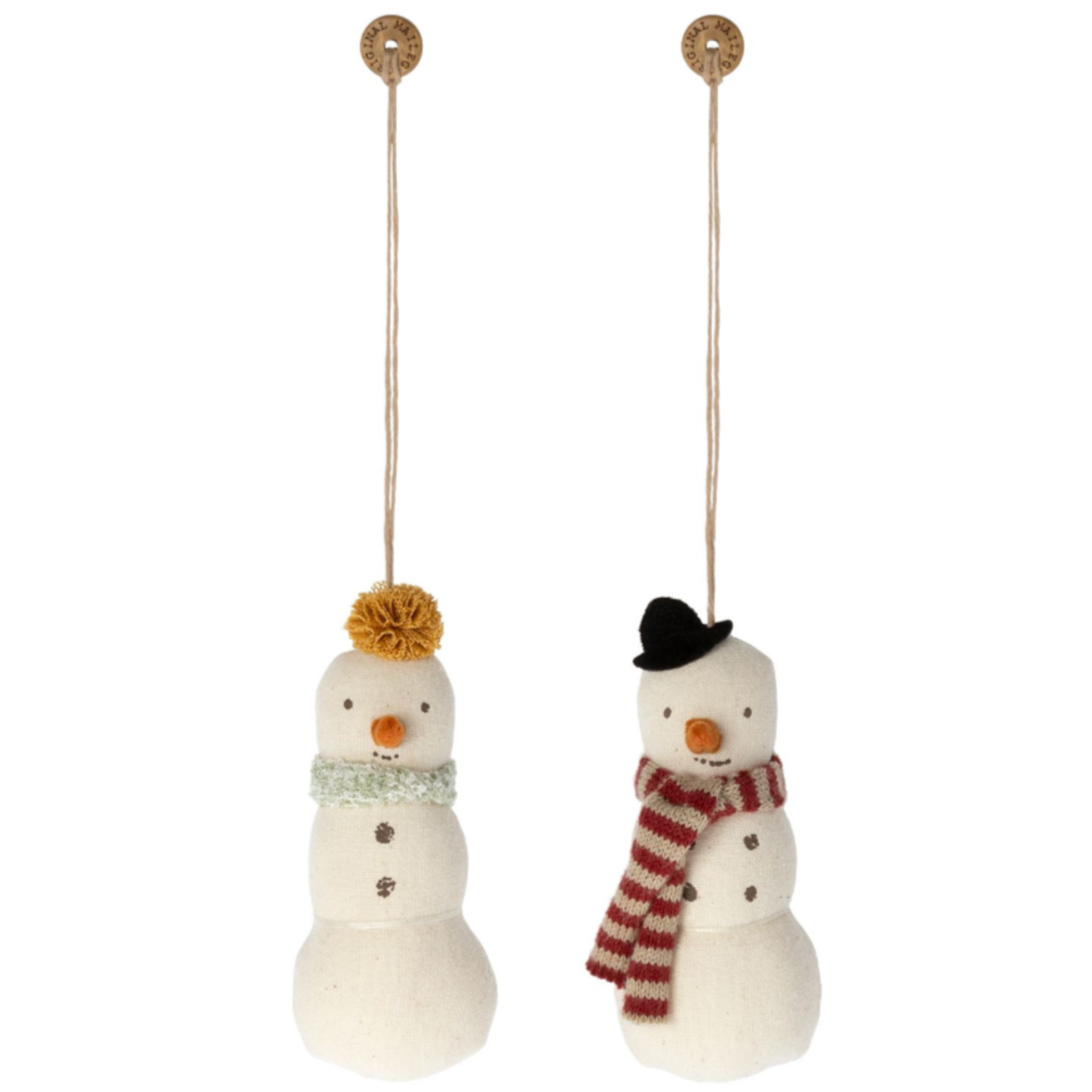 Maileg Snowman Ornament 2ocs in a Suitcase PRE-ORDER eta Oct 23 (8491286266143)