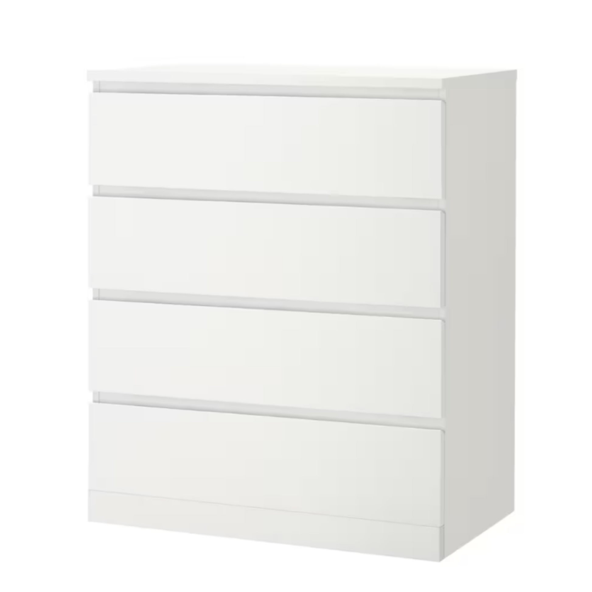Ikea Malm 4-Drawer Chest, 80x48x100cm, White (4387266756673)