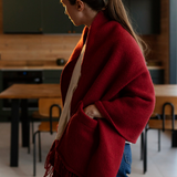 Uni Pocket Shawl 60x170cm, Dark Red (9186815934751)