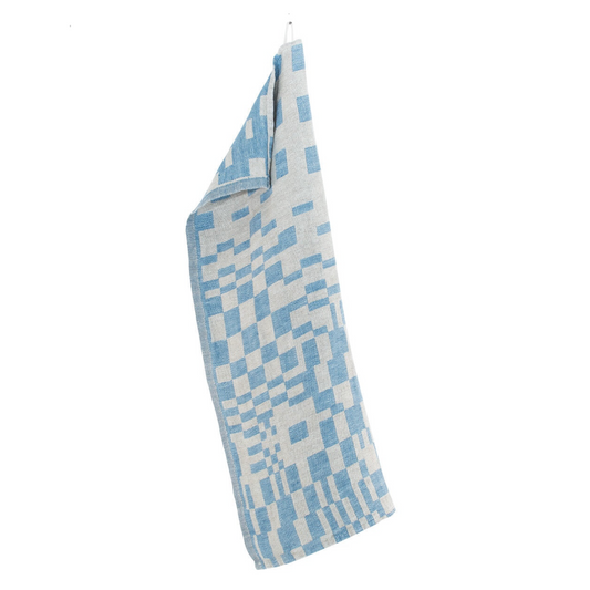 Code Koodi Washed Linen Tea Towel, Rainy Blue-Linen (9188927406367)