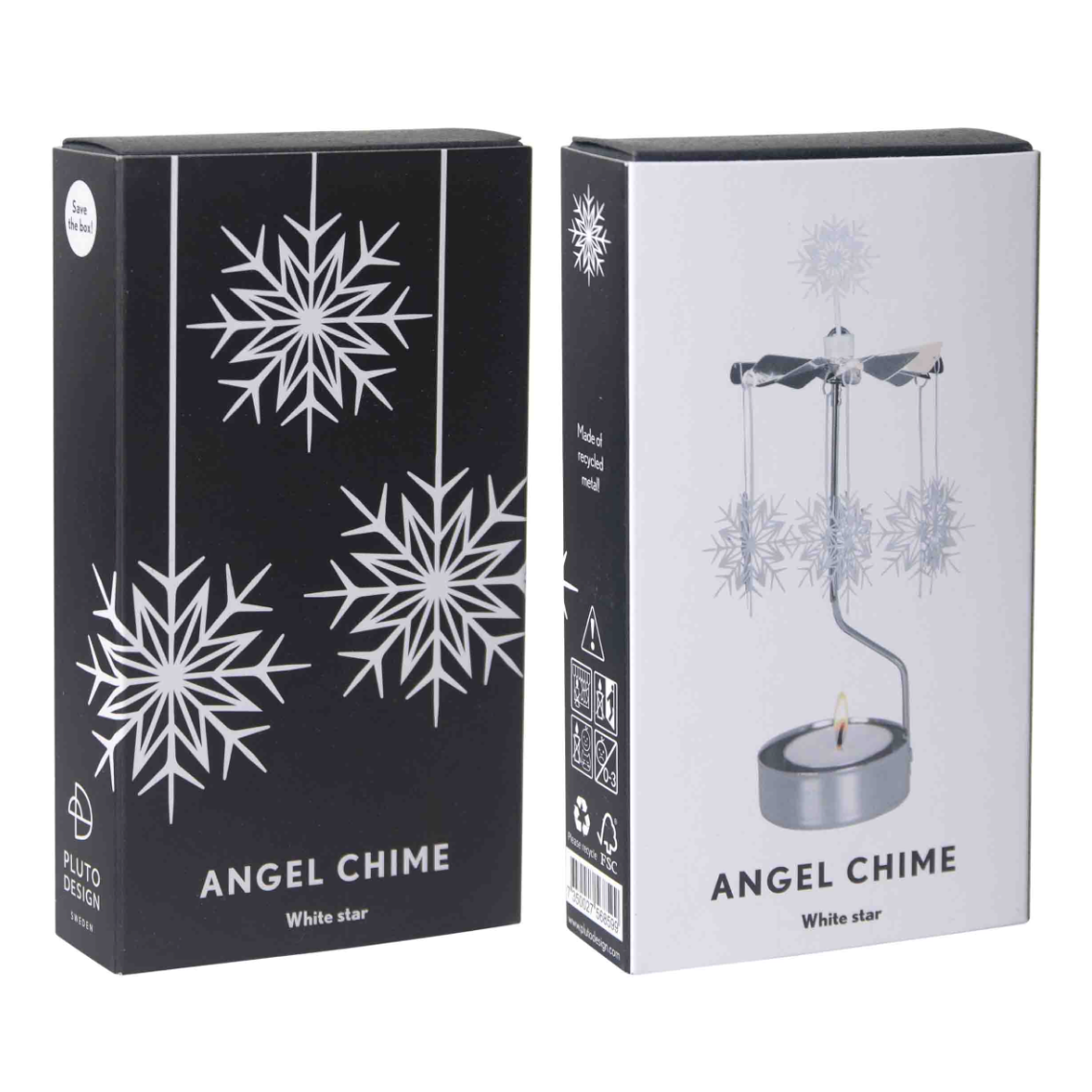 White Star Tea Light Carousel Chime, Silver (9430761373983)