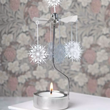 White Star Tea Light Carousel Chime, Silver (9430761373983)