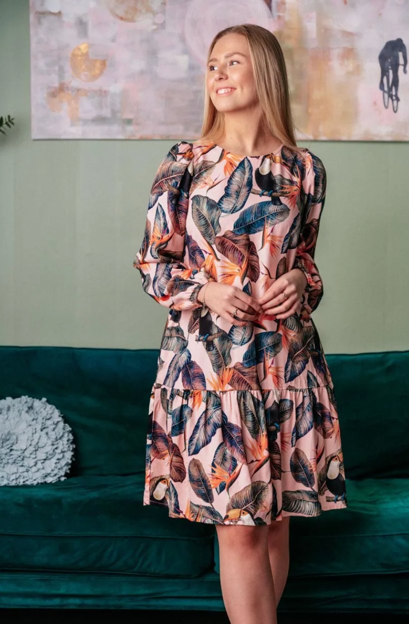 Paraiso Paradise Laura Dress, Tropical Rose (9501552050463)