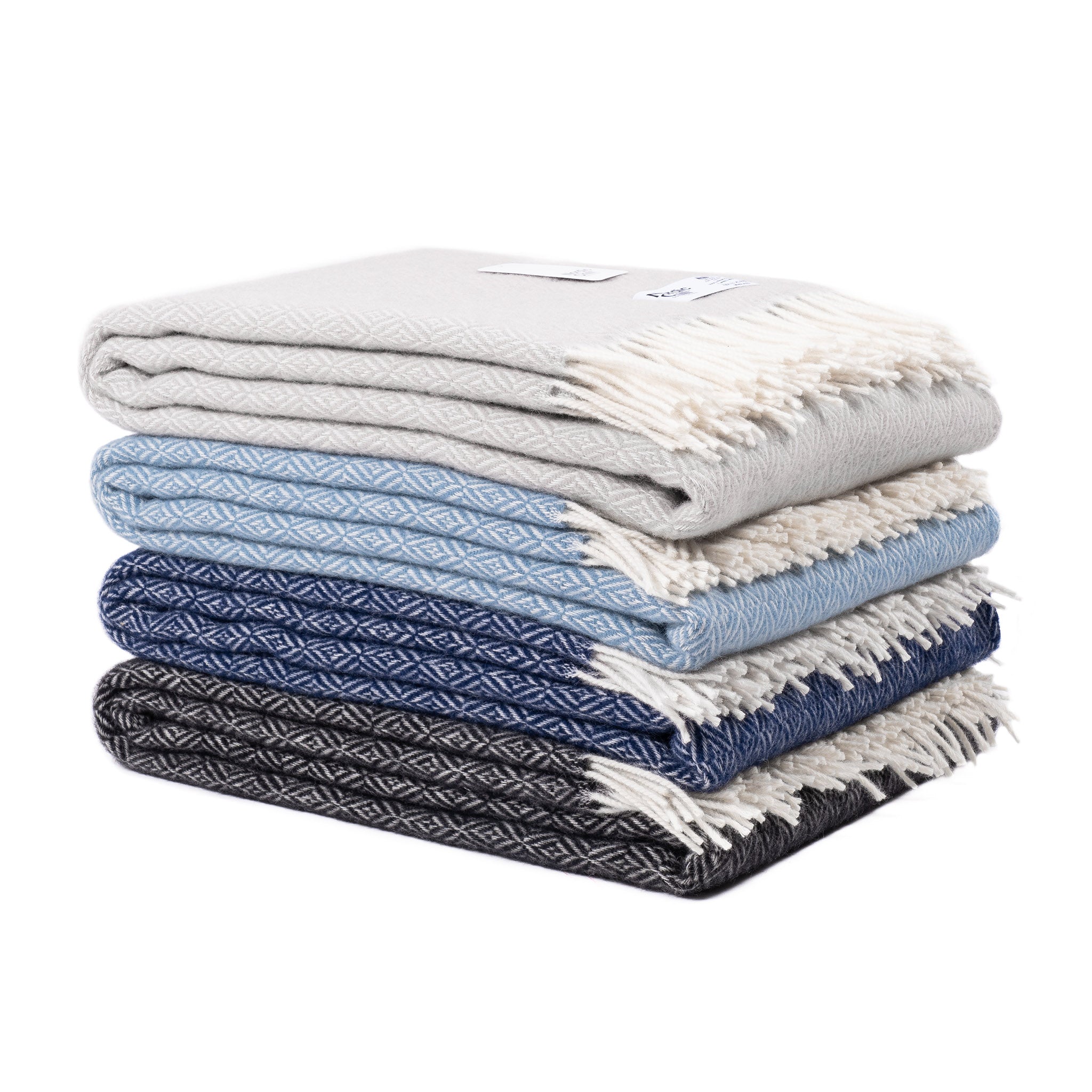Silva 100% Wool Throw 130x200cm, Blueberry Blue (8672226672927)