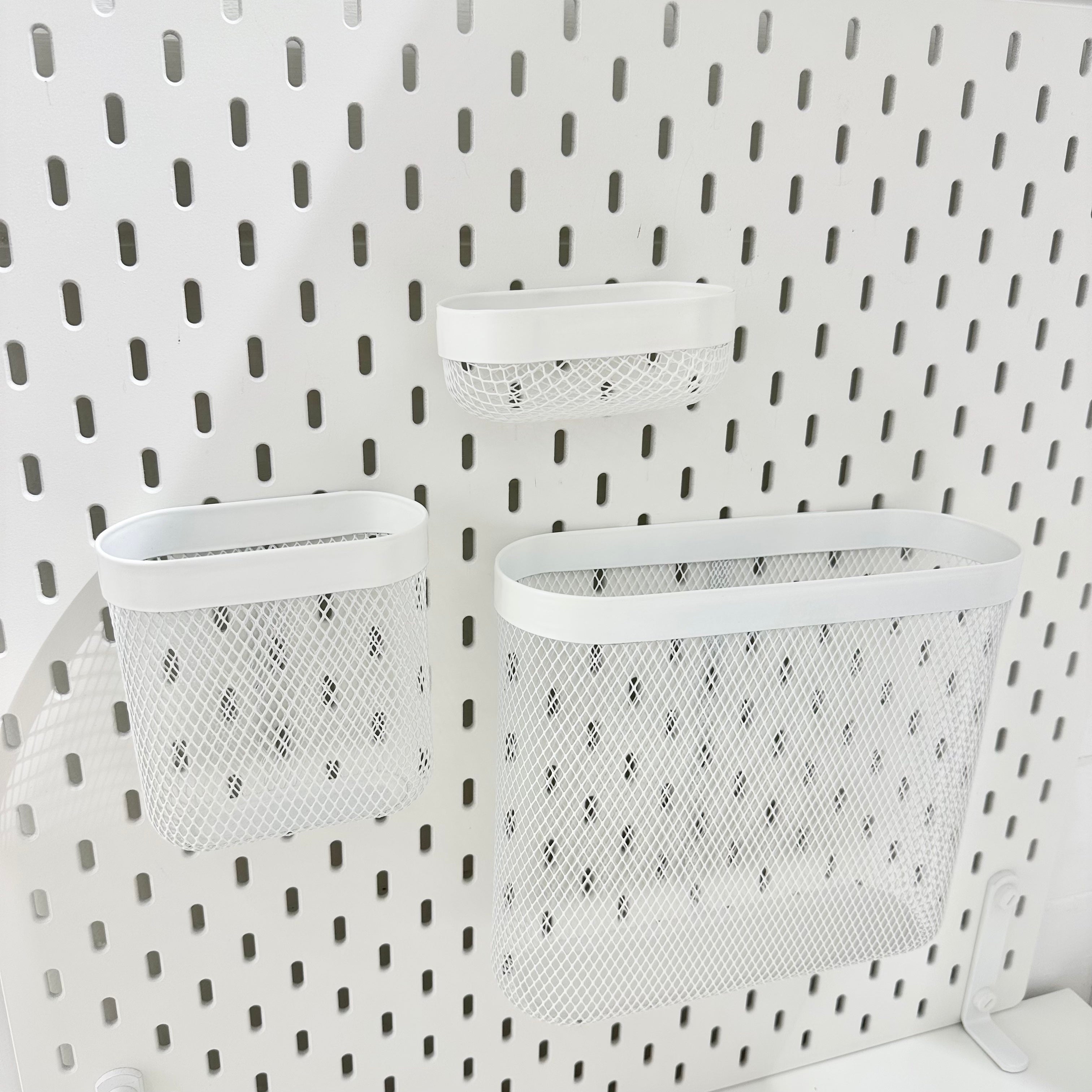 Ikea Skadis Storage Basket, Set of 3 (6839432118337)