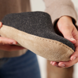 Glerups The Slip On Charcoal - Leather Sole (10113305706783)