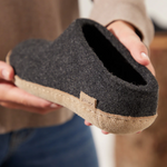 Glerups The Slip On Charcoal - Leather Sole (10113305706783)