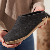 Glerups The Slip On Charcoal - Leather Sole (10113305706783)