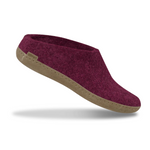 Glerups The Slip On Cranberry- Leather Sole (10124673089823)