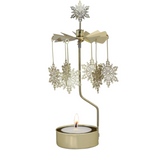 Snowstar Tea Light Carousel Chime, Gold (10249497674015)