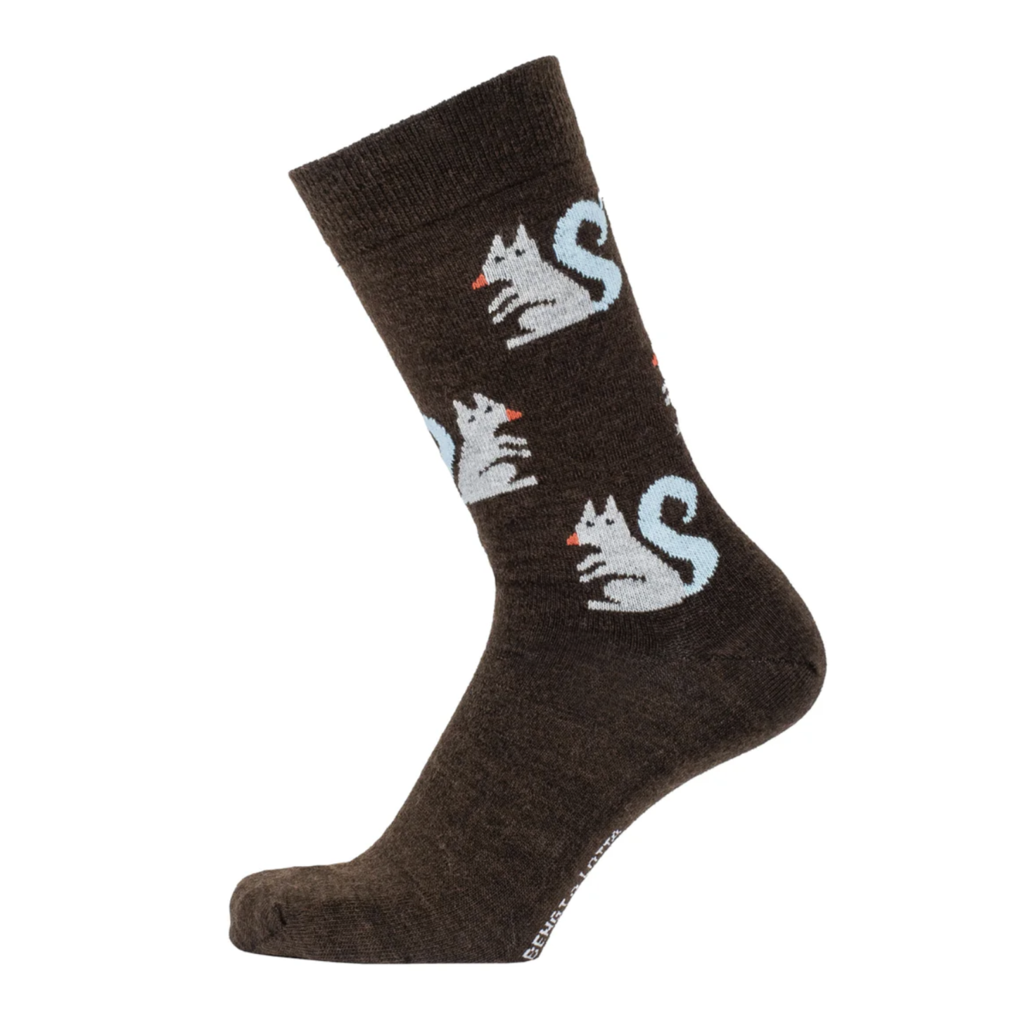 Squirrel Merino Socks, Brown (10186311237919)