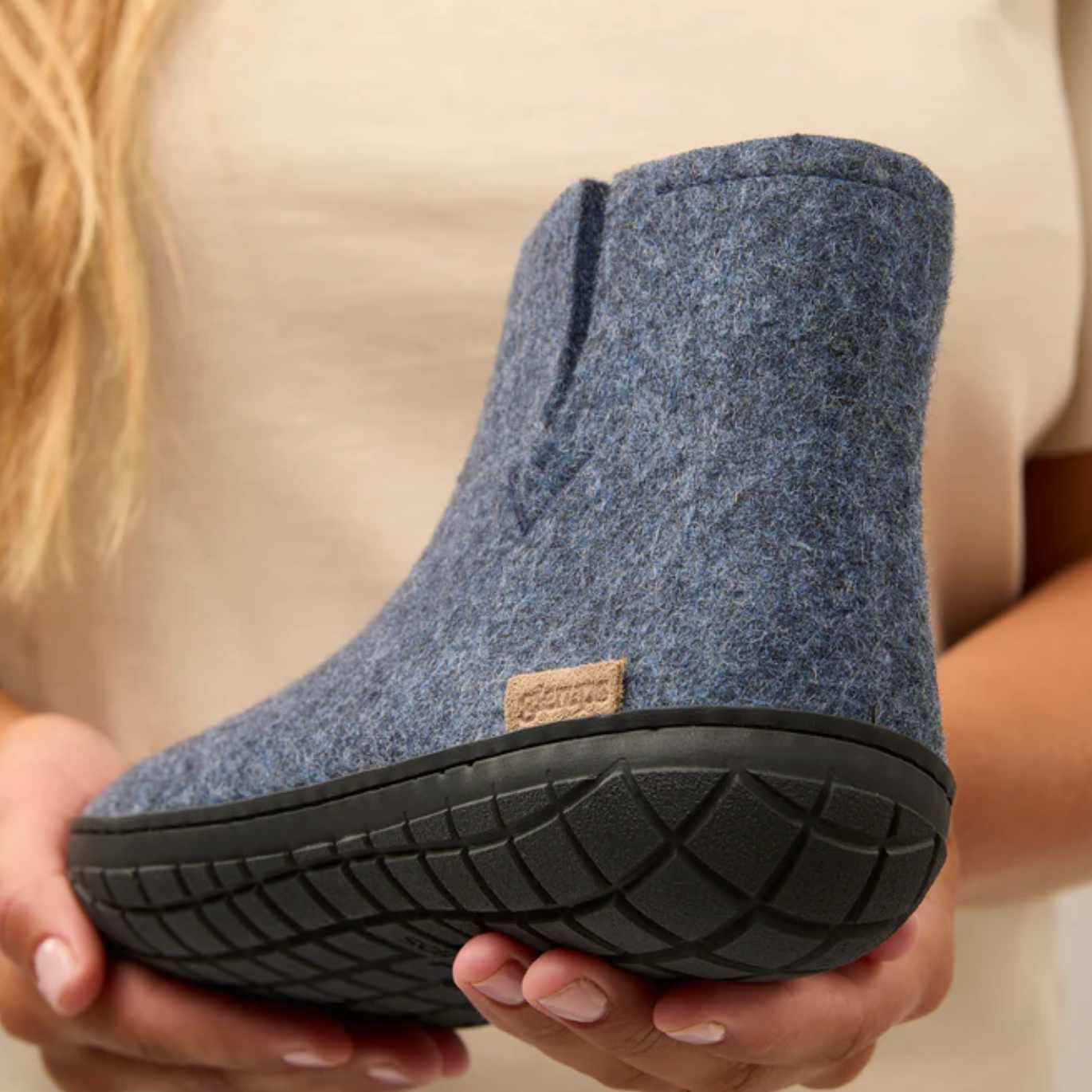 Glerups The Boot Denim - Black Rubber Sole (10140718596383)