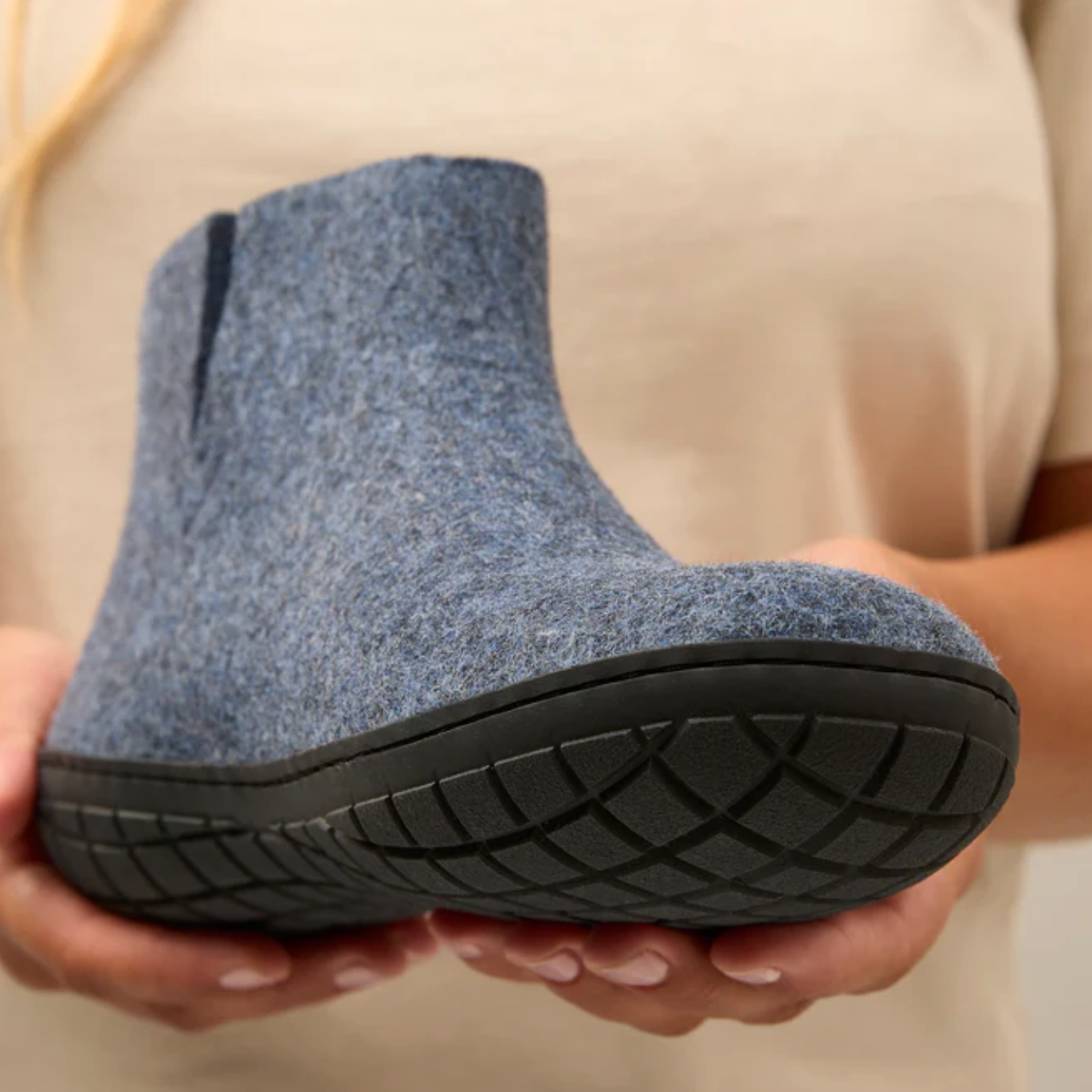 Glerups The Boot Denim - Black Rubber Sole (10140718596383)