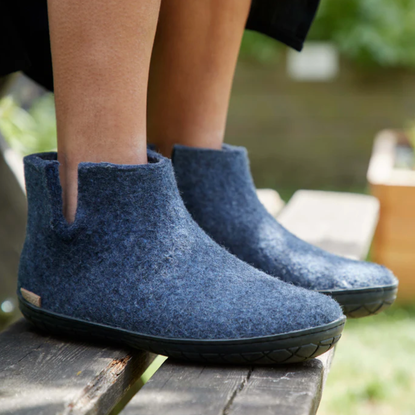 Glerups The Boot Denim - Black Rubber Sole (10140718596383)
