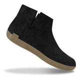 Glerups The Boot Charcoal - Leather Sole (10143564464415)