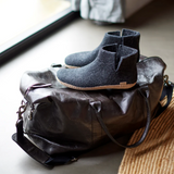 Glerups The Boot Charcoal - Leather Sole (10143564464415)