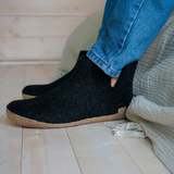 Glerups The Boot Charcoal - Leather Sole (10143564464415)