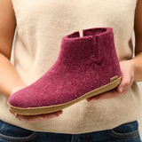 Glerups The Boot Cranberry - Leather Sole (10145062027551)