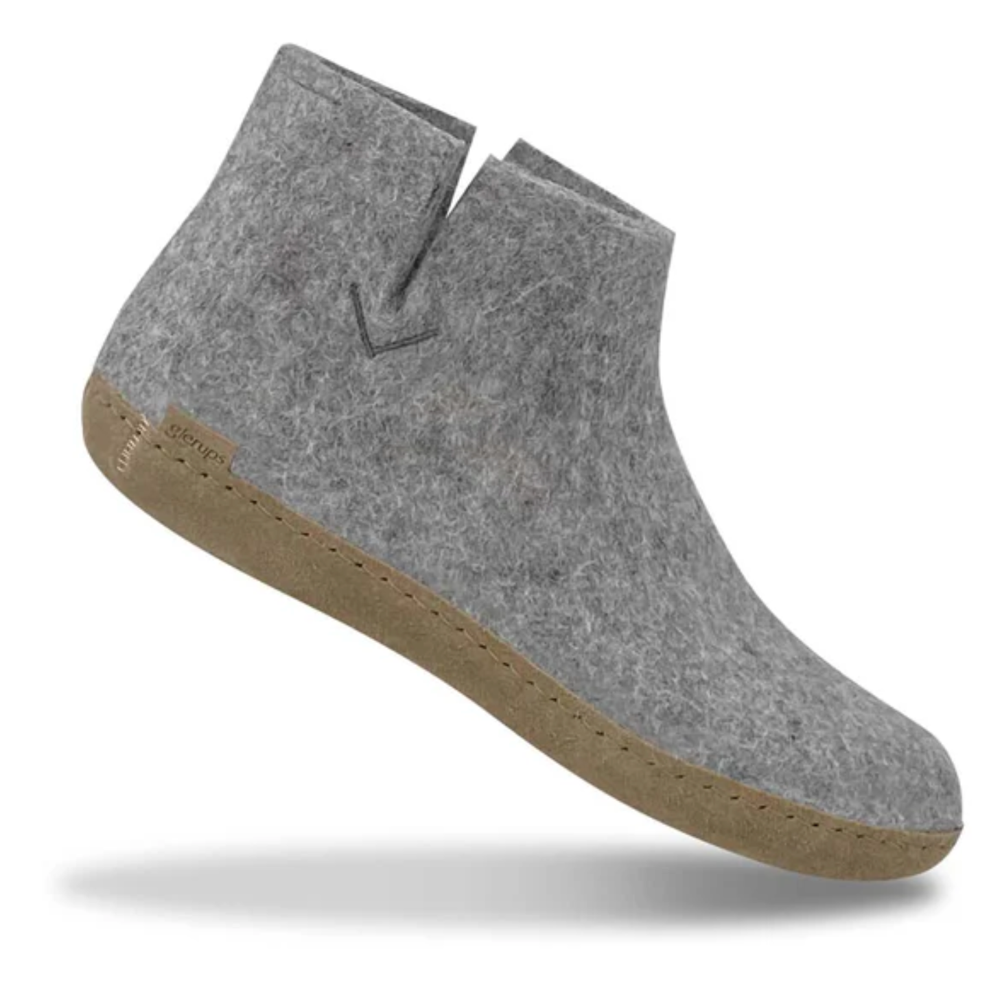 Glerups The Boot Grey - Leather Sole (10145784693023)