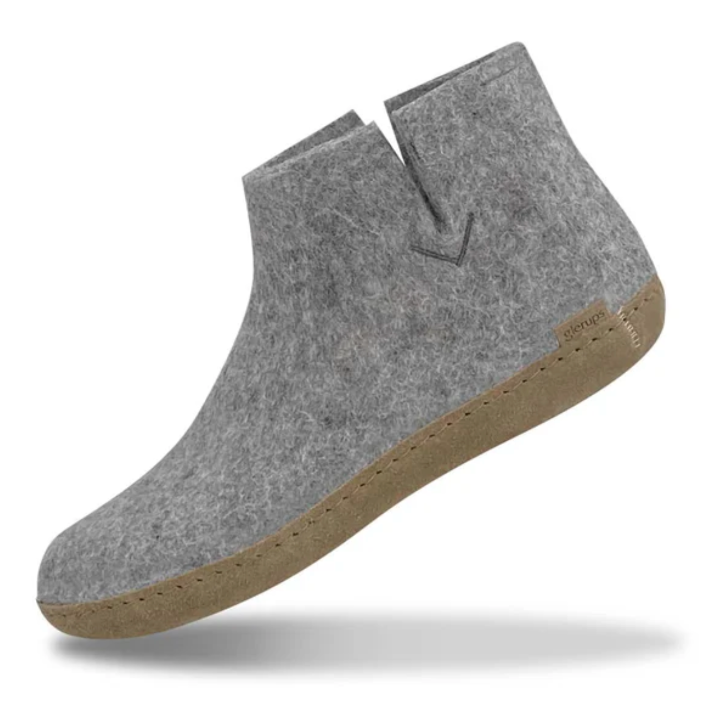 Glerups The Boot Grey - Leather Sole (10145784693023)