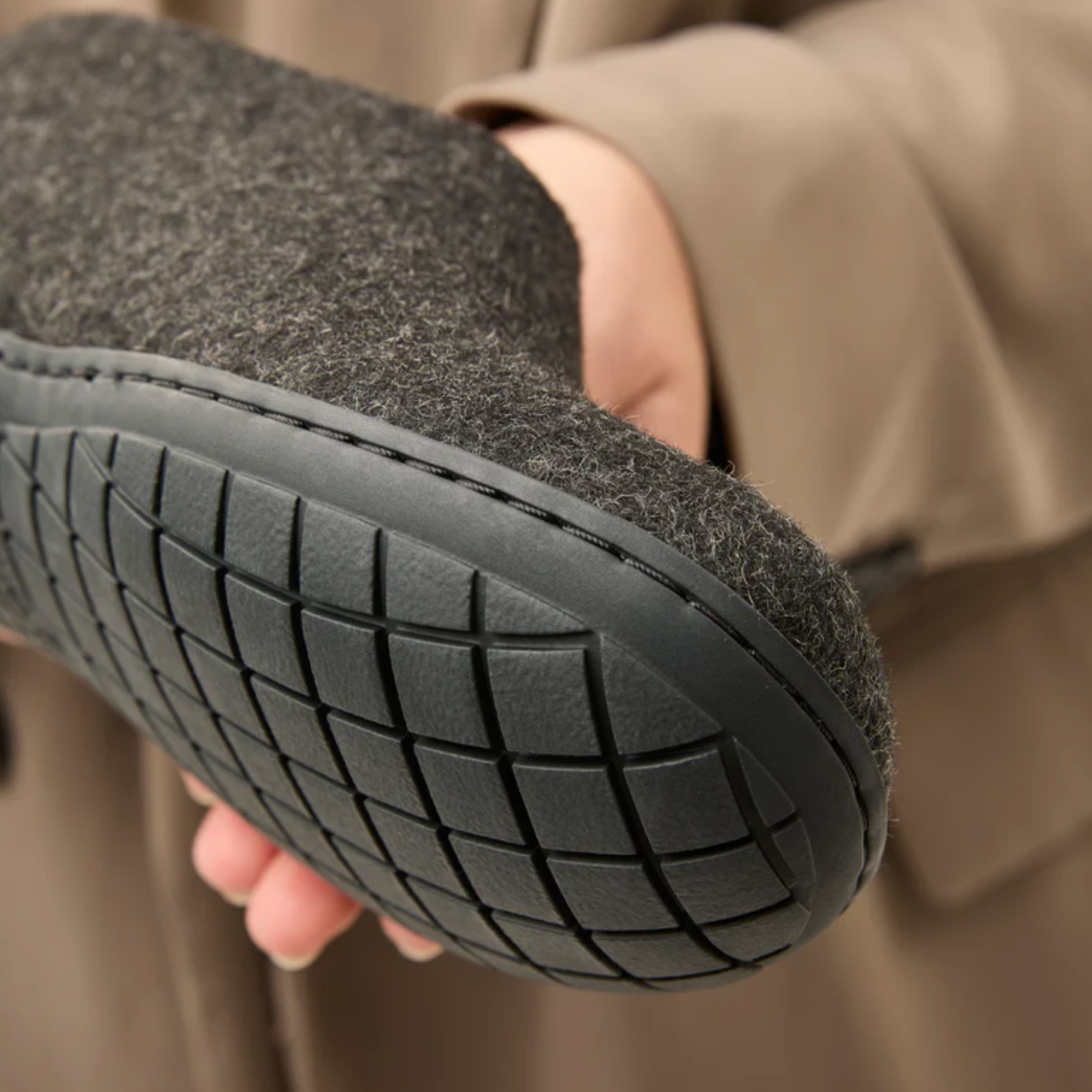 Glerups The Shoe Charcoal - Black Rubber (10139271889183)