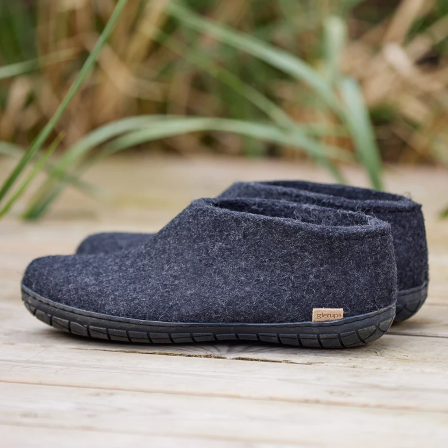 Glerups The Shoe Charcoal - Black Rubber (10139271889183)