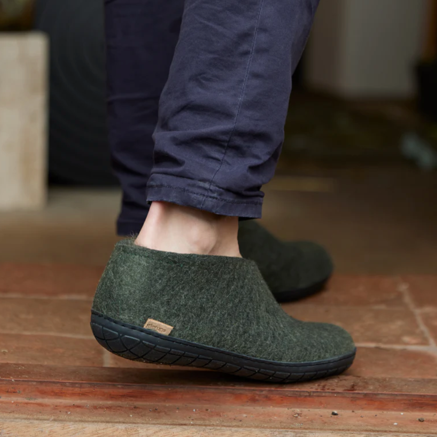 Glerups The Shoe Forest - Black Rubber Sole (10139303674143)
