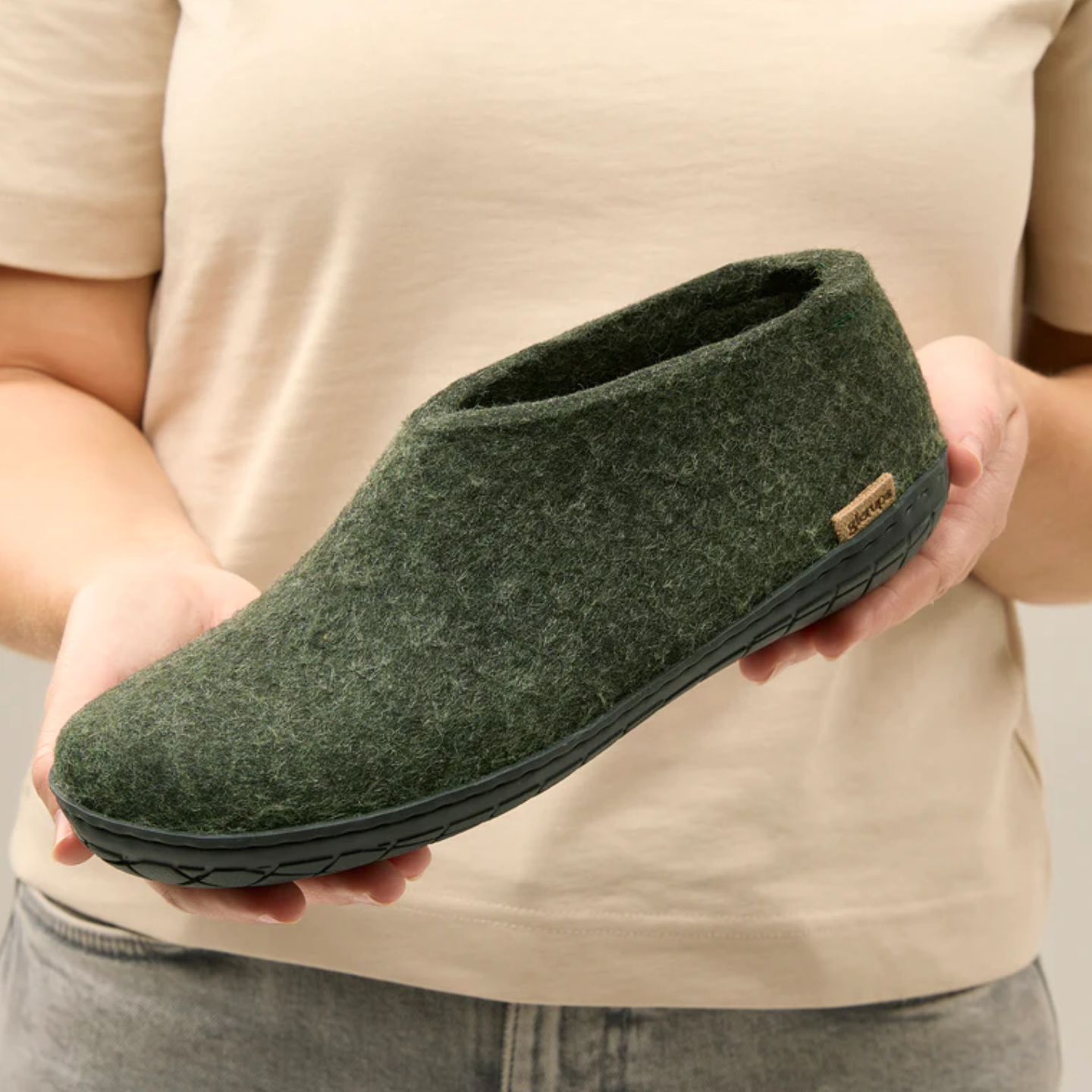 Glerups The Shoe Forest - Black Rubber Sole (10139303674143)