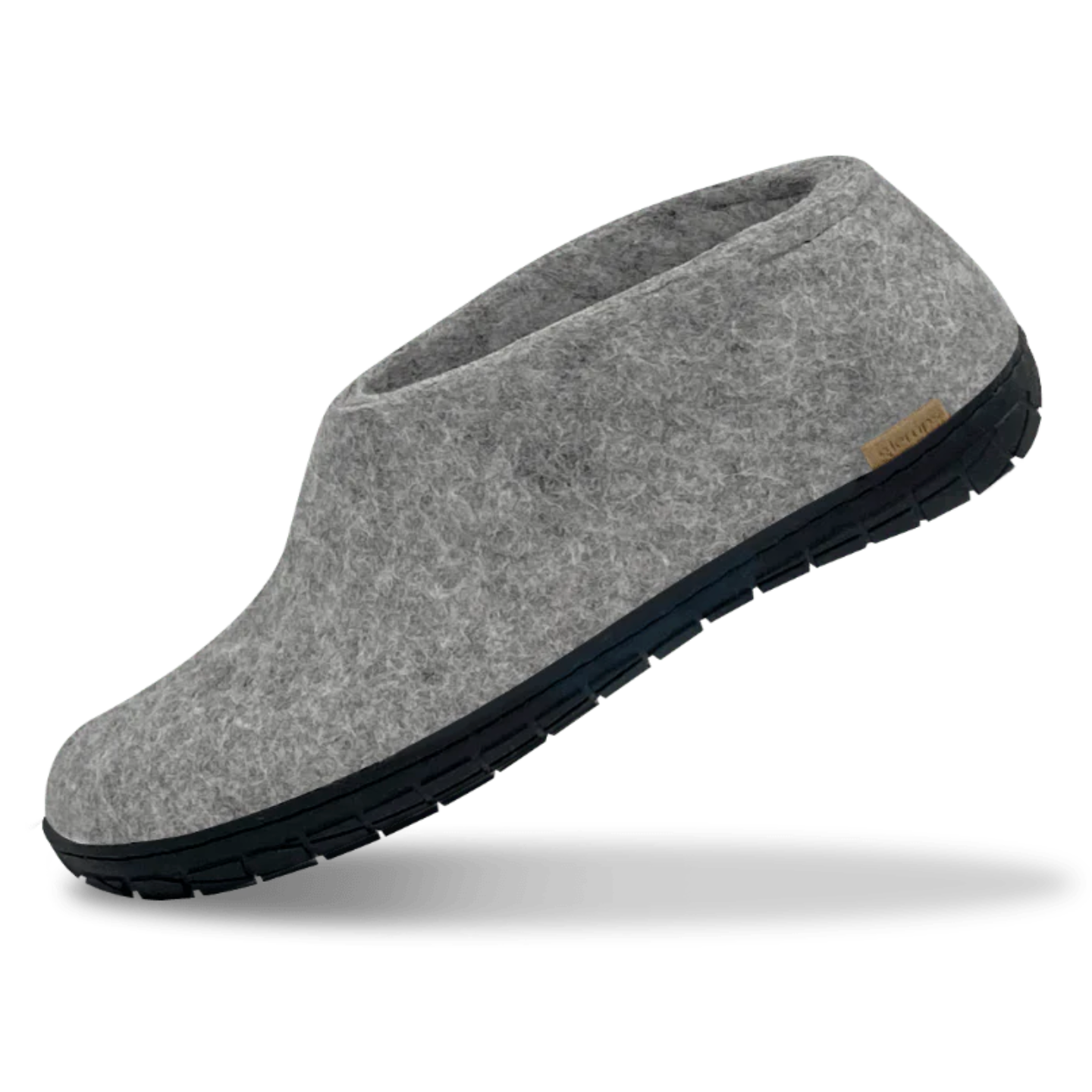 Glerups The Shoe Grey - Black Rubber Sole (10139332149535)