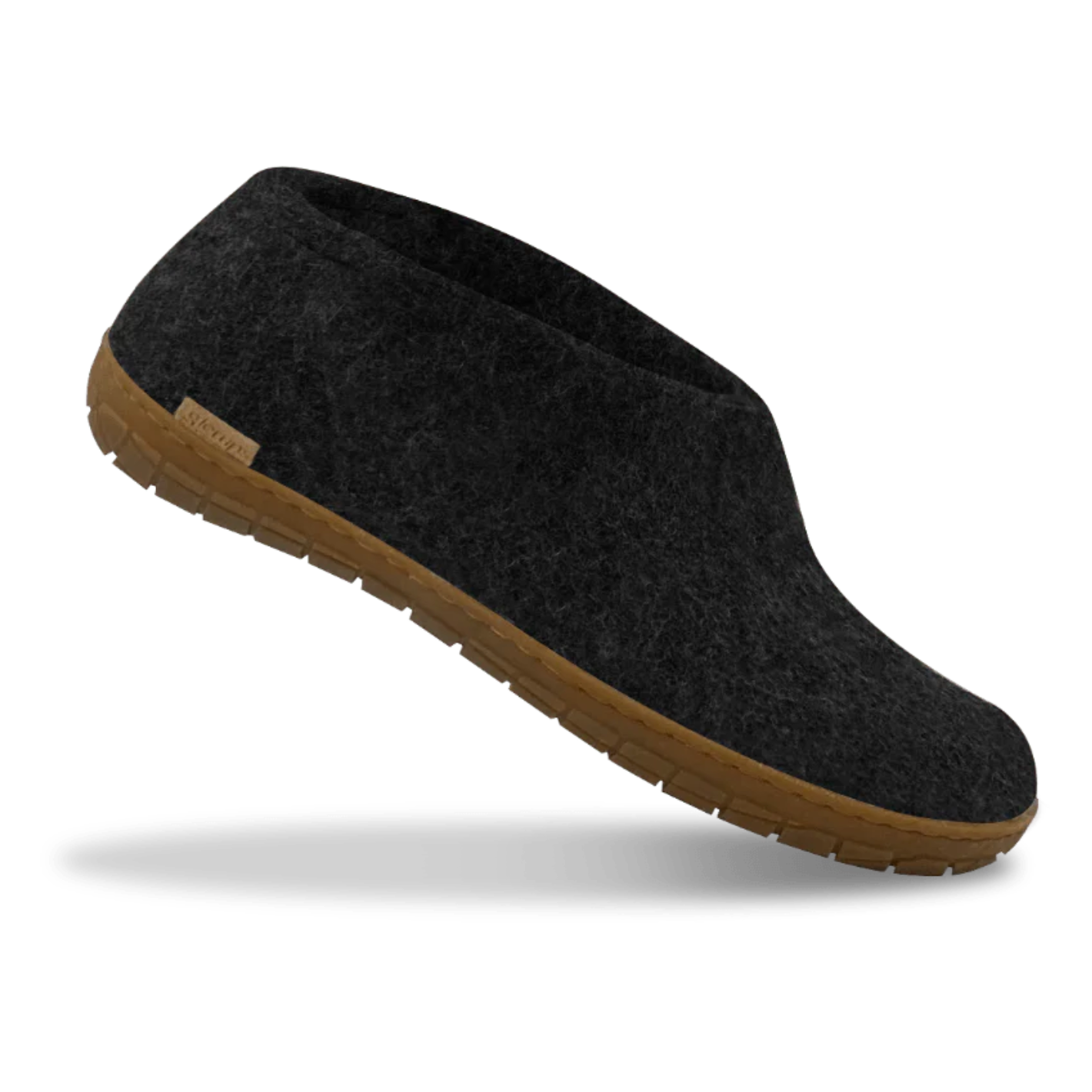 Glerups The Shoe Charcoal - Honey Rubber Sole (10095522316575)