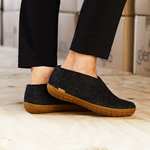 Glerups The Shoe Charcoal - Honey Rubber Sole (10095522316575)