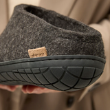 Glerups The Slip-On Charcoal - Black Rubber (10139337818399)