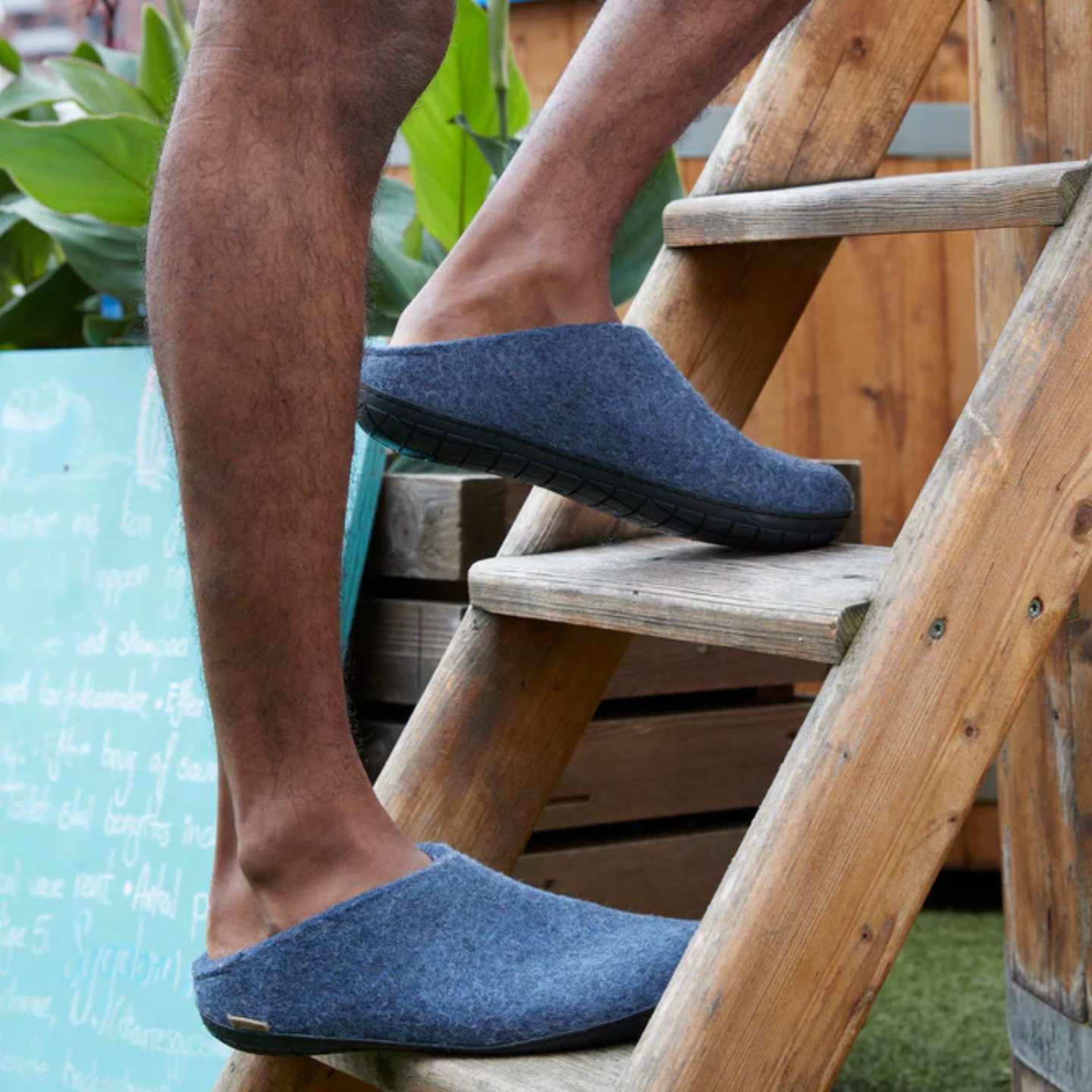 Glerups The Slip-On Denim - Black Rubber (10140195291423)