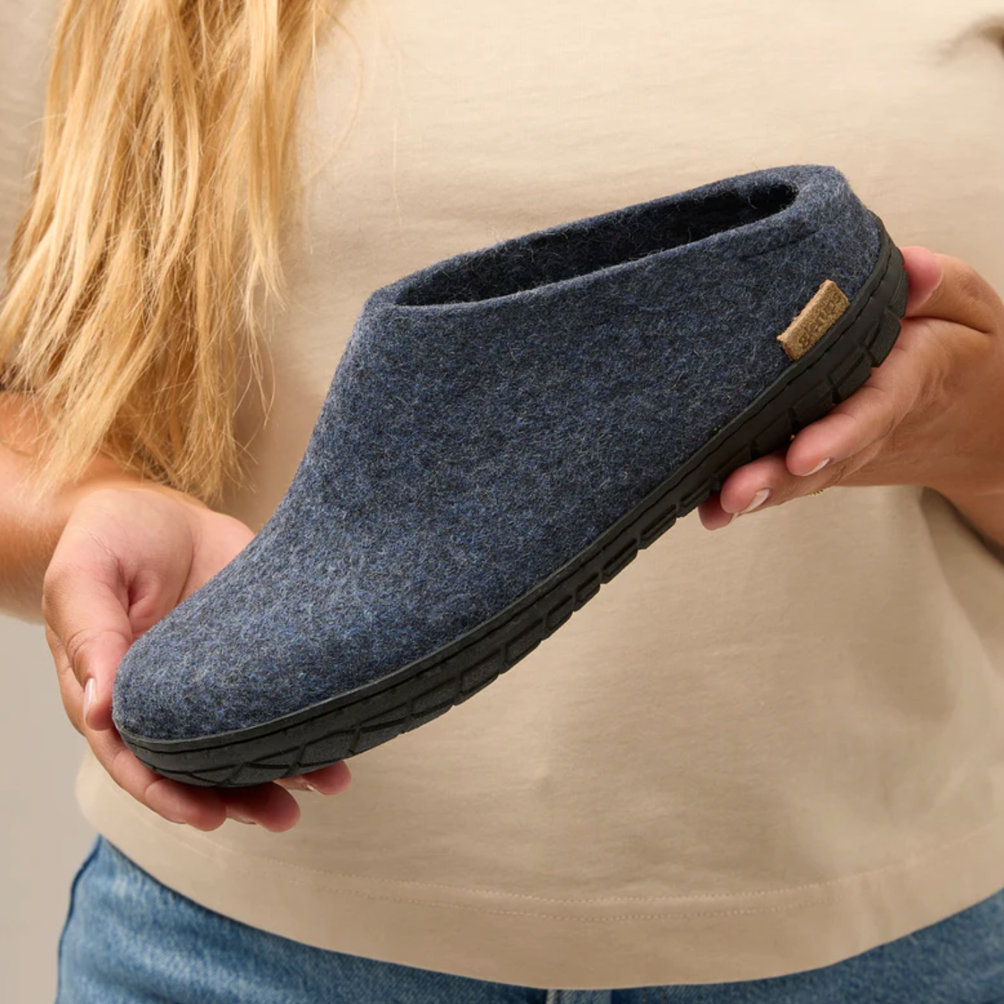 Glerups The Slip-On Denim - Black Rubber (10140195291423)