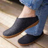 Glerups The Slip On Charcoal - Honey Rubber Sole (10100180680991)