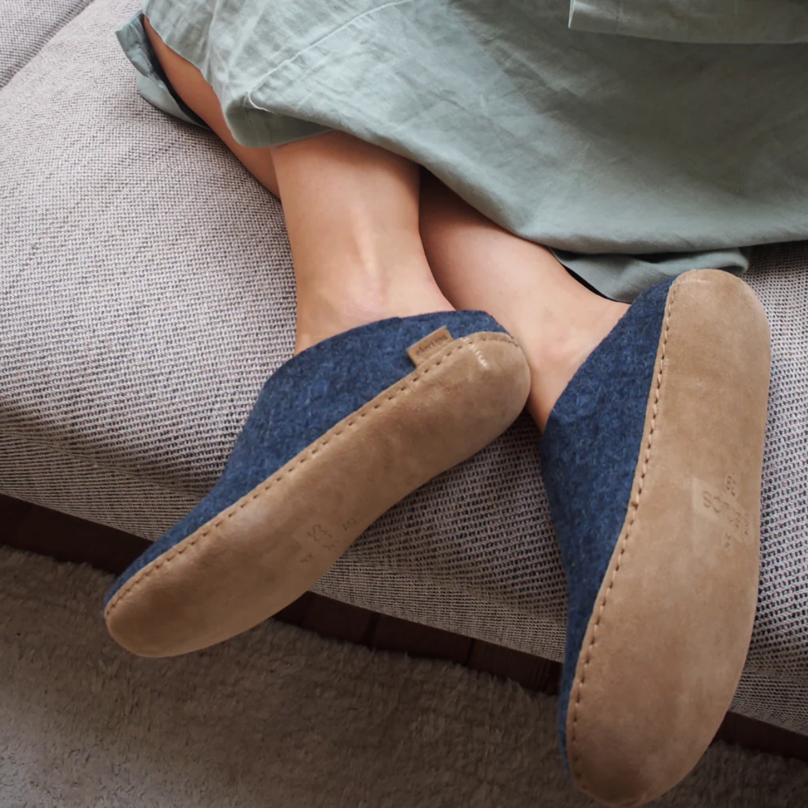 Glerups The Slip On Denim- Leather Sole (10114040496415)