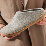 Glerups The Slip On Grey - Leather Sole (10139157266719)